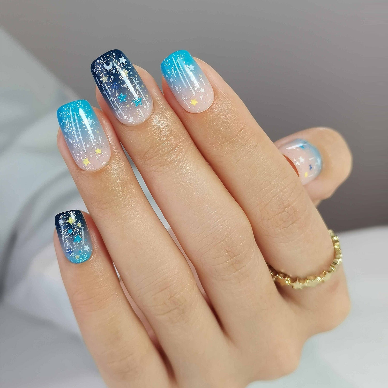 Gel Press On Nails 16 Sizes-32 Pcs Kit X004MHLCDR