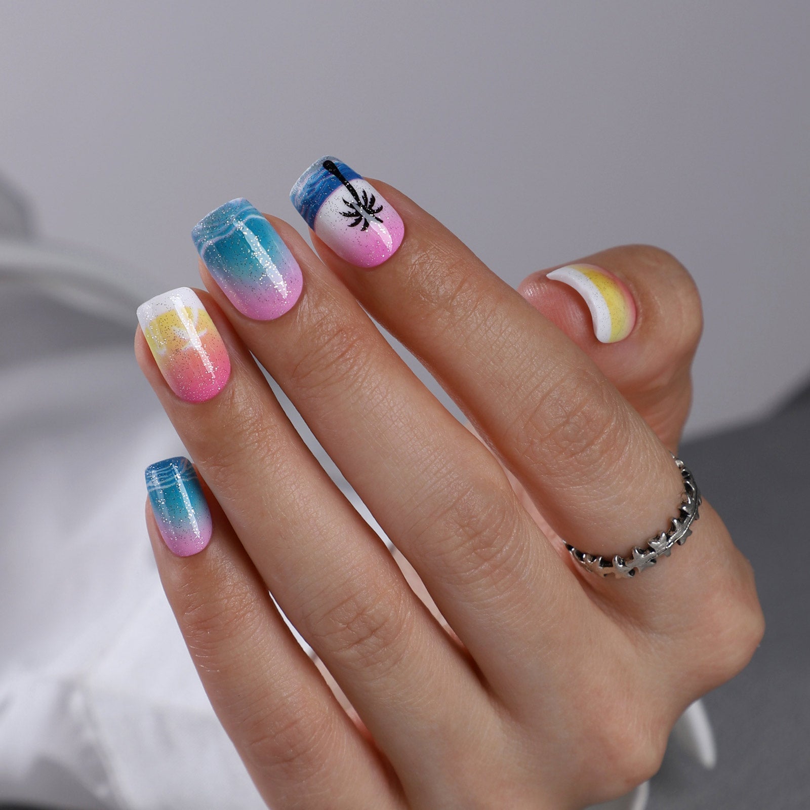 Gel Press On Nails 16 Sizes-32 Pcs Kit X004O3C409