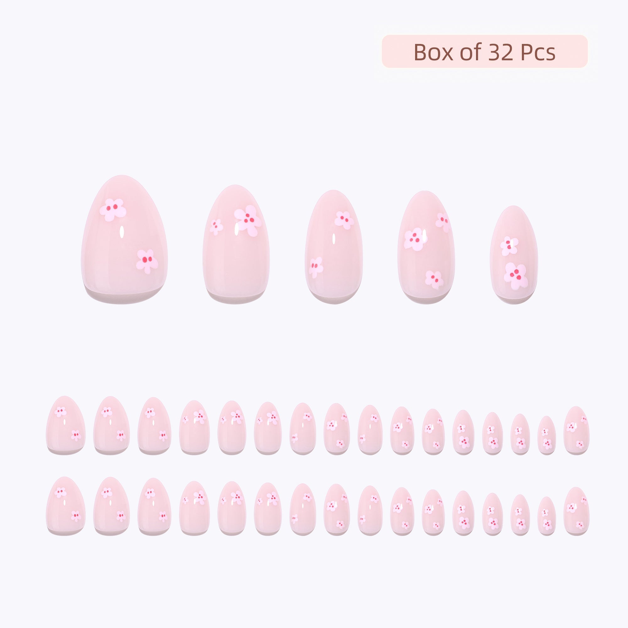 15 Sizes-30 Pcs Acrylic Press On Nails XNPH1988