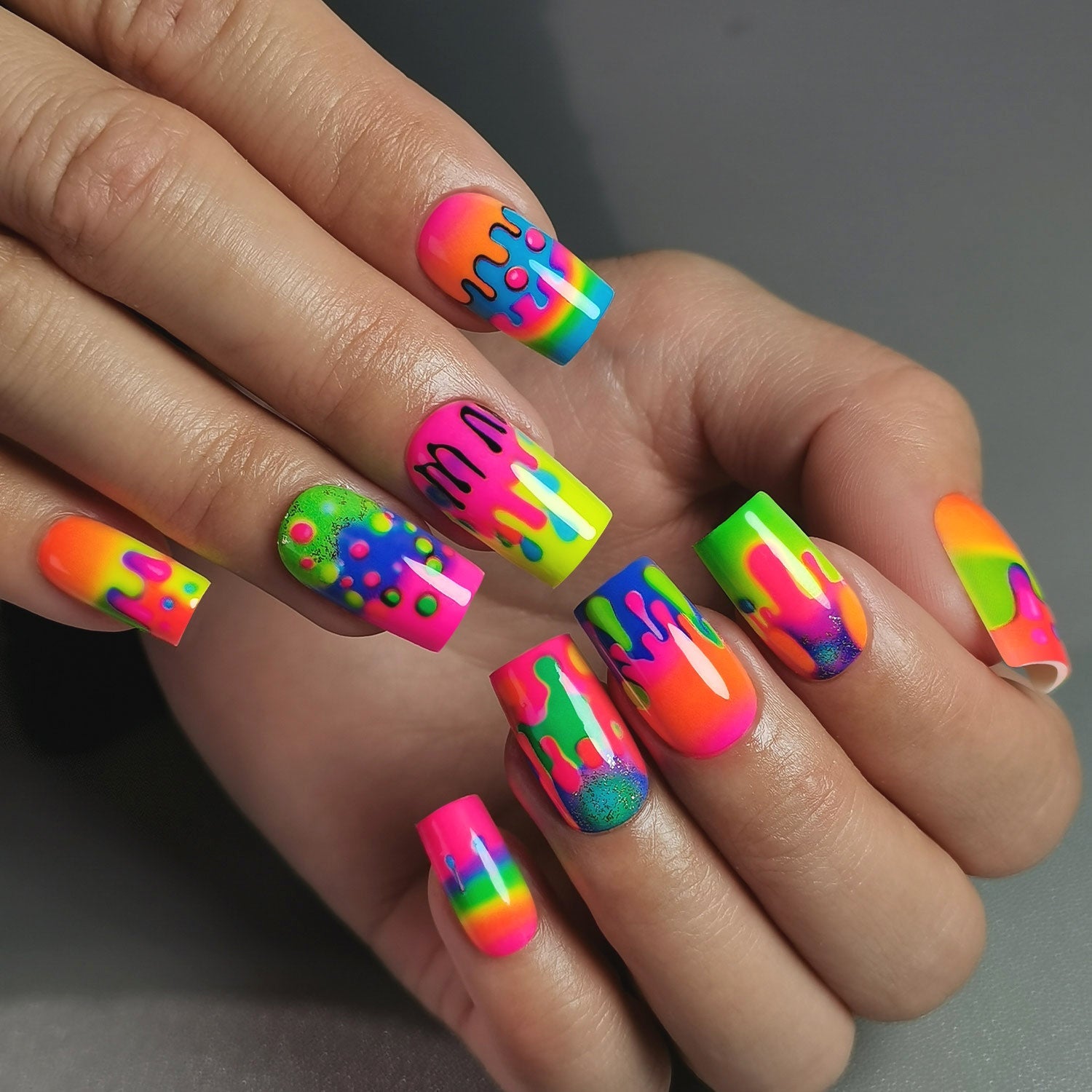 Gel Press On Nails 16 Sizes-32 Pcs Kit X004LBOO2Z