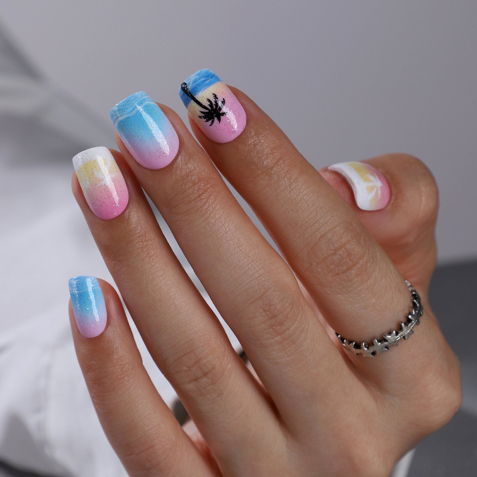 Gel Press On Nails 16 Sizes-32 Pcs Kit X004O3JIMV