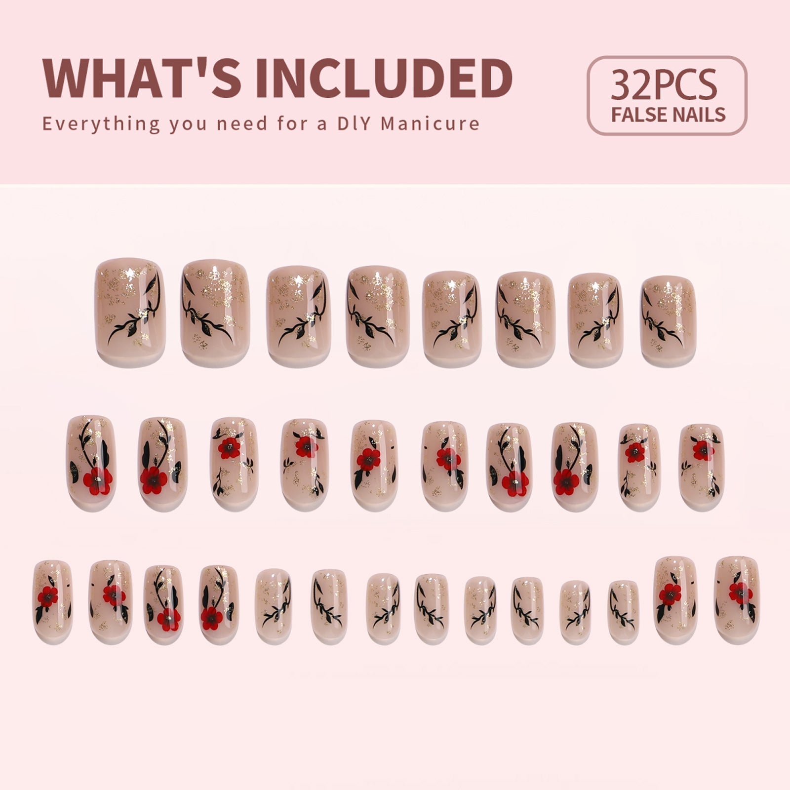 Weekly deals Gel Press On Nails 16 Sizes-32 Pcs Kit X004PR8VS3