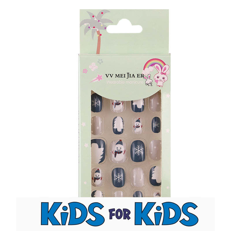 Weekly deals Mini Press On Nails For Kids 24 Pcs KPN6-006