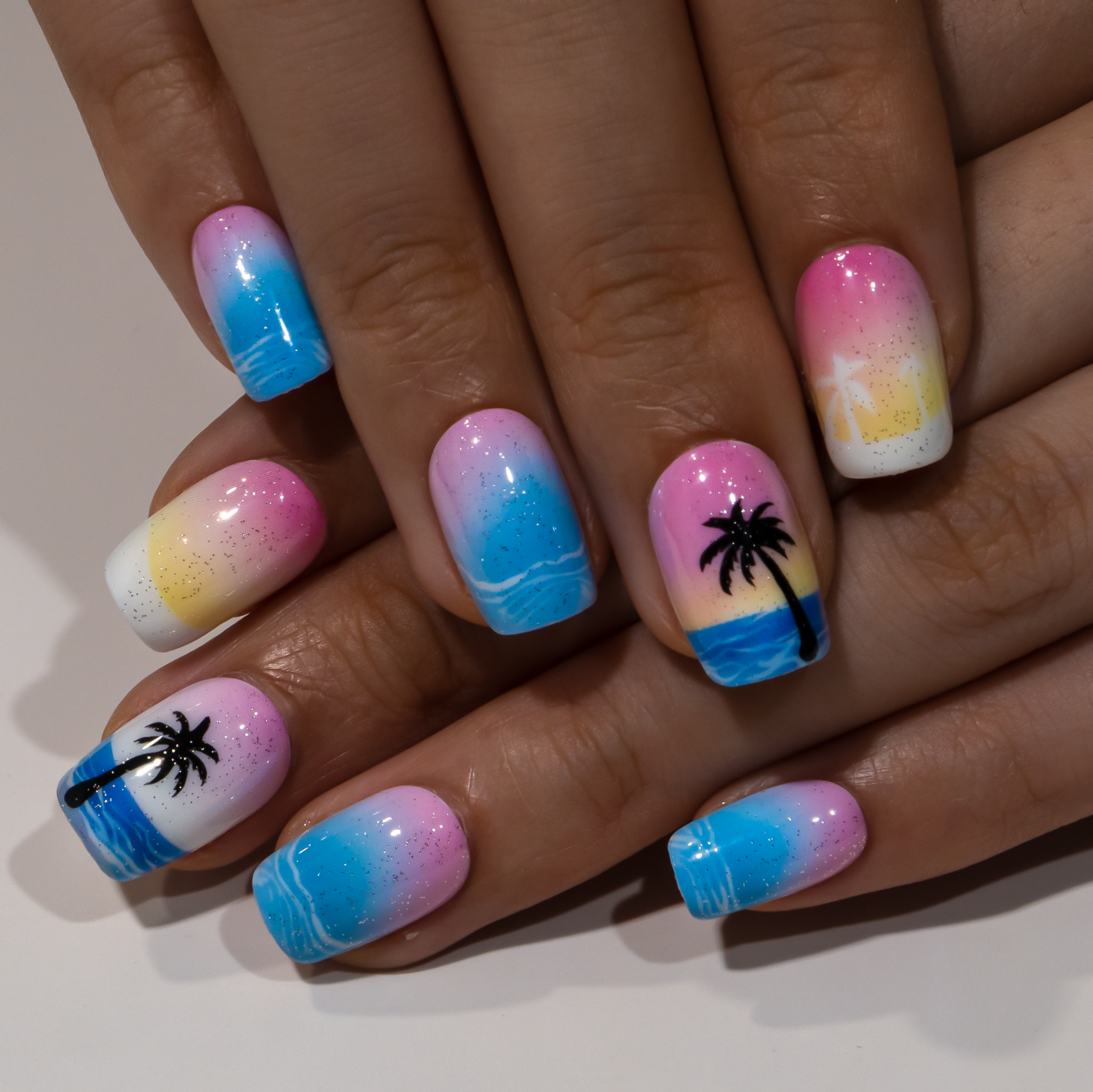 Gel Press On Nails 16 Sizes-32 Pcs Kit X004O3JIMV