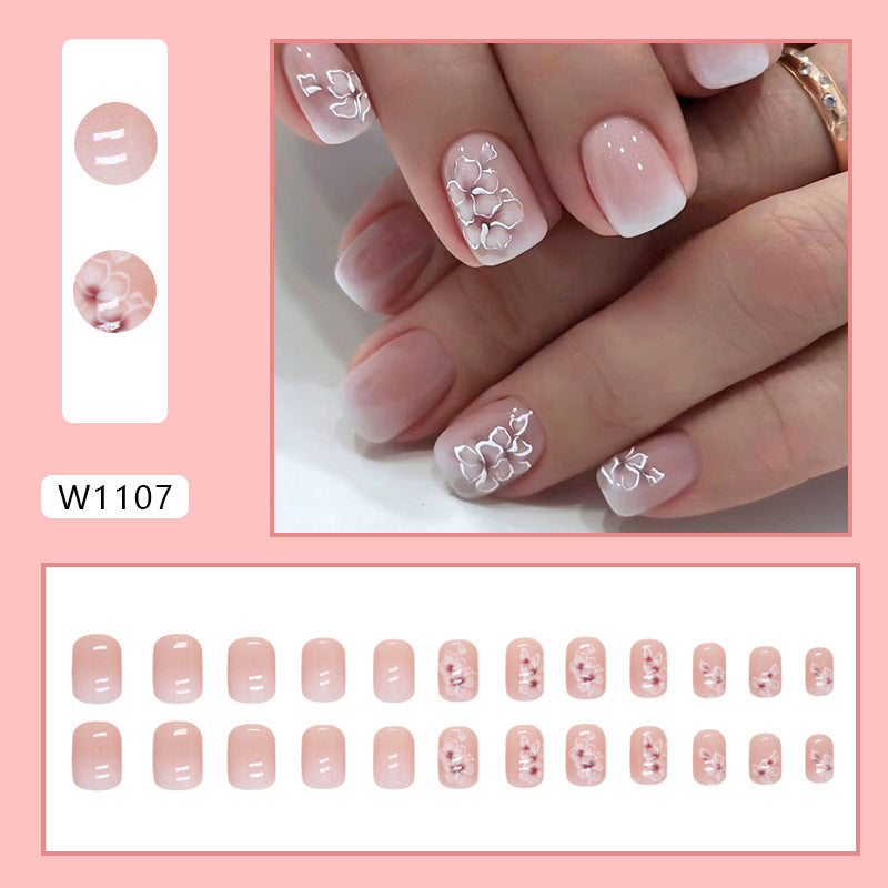 15 Sizes-30 Pcs Acrylic Press On Nails W1107
