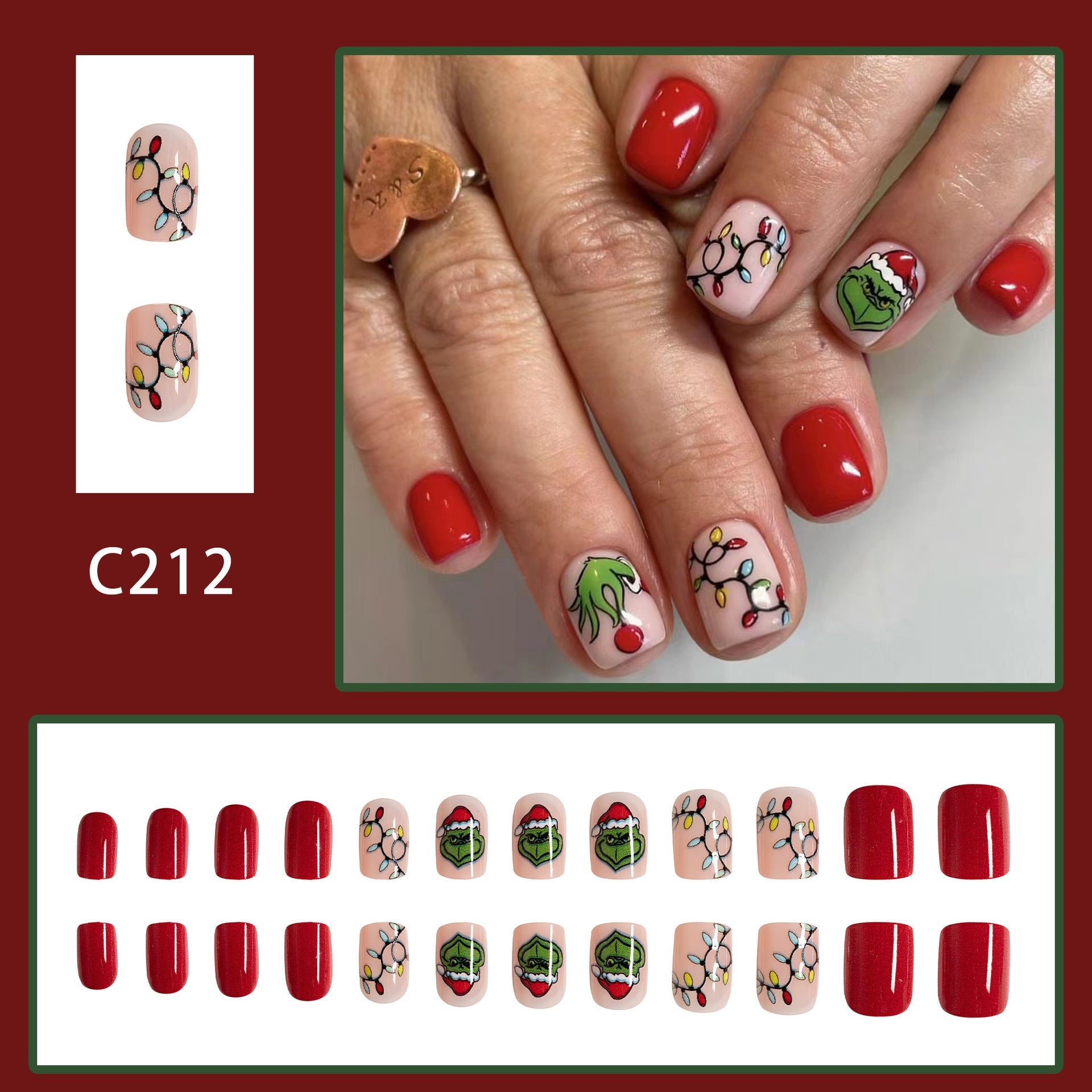 15 Sizes-30 Pcs Acrylic Press On Nails X004GXKZUD