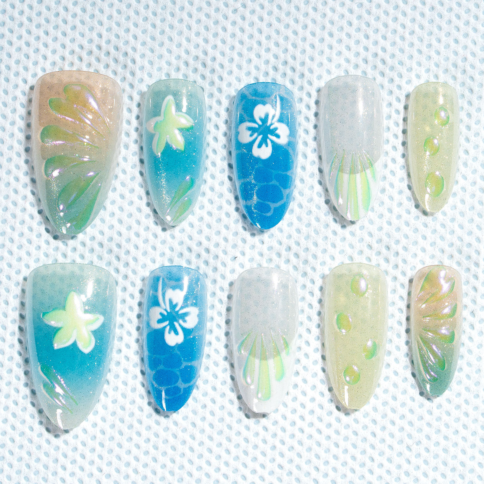 15 Sizes-30 Pcs 3D Press On nails tk3d11