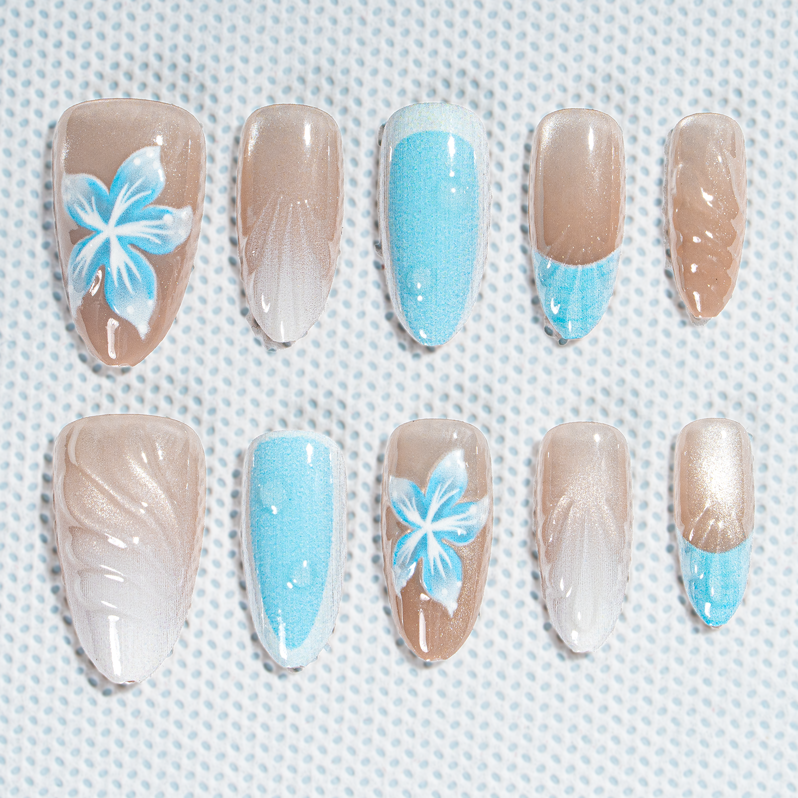 15 Sizes-30 Pcs 3D Press On nails tk3d11