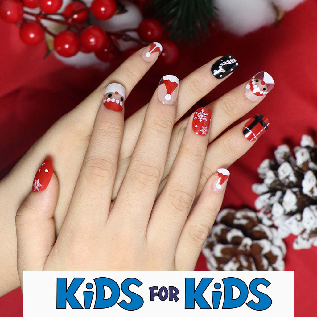 Weekly deals Mini Press On Nails For Kids 24 Pcs