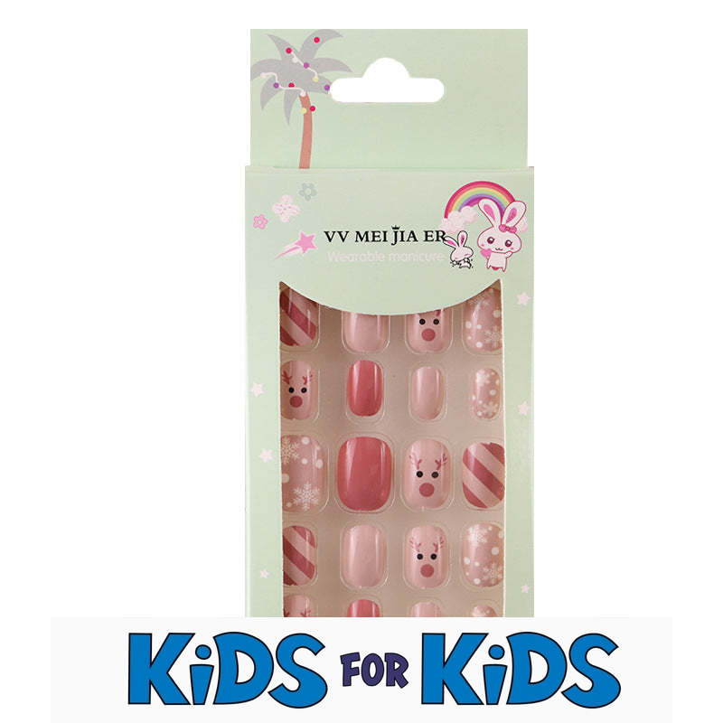 Weekly deals Mini Press On Nails For Kids 24 Pcs KPN6-008