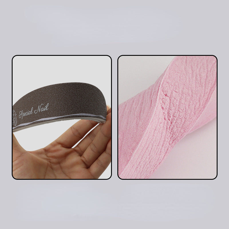 5 PCS  Nail File Set - Includes Sponge File, Emery File, and Wooden File for Manicures