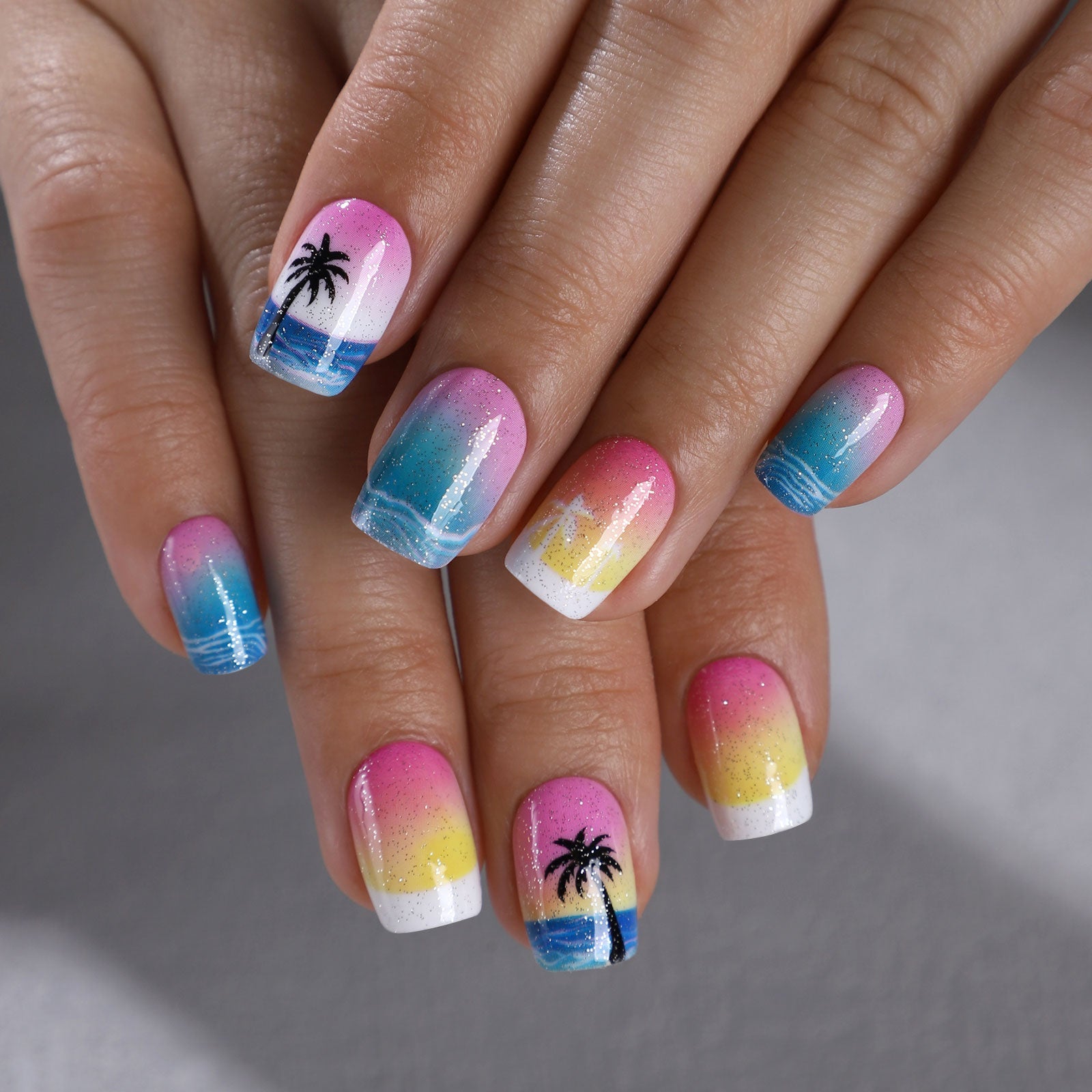 Gel Press On Nails 16 Sizes-32 Pcs Kit X004O3C409