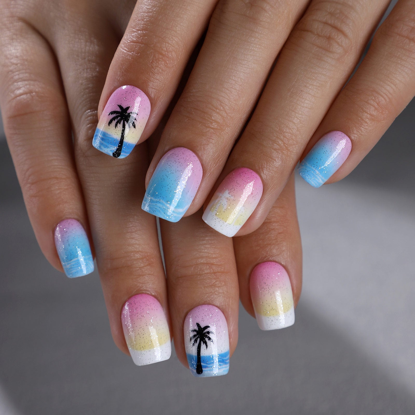 Gel Press On Nails 16 Sizes-32 Pcs Kit X004O3JIMV