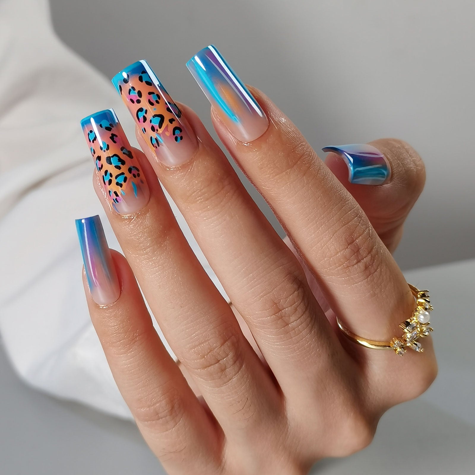 Gel Press On Nails 16 Sizes-32 Pcs Kit  X004PQYFON