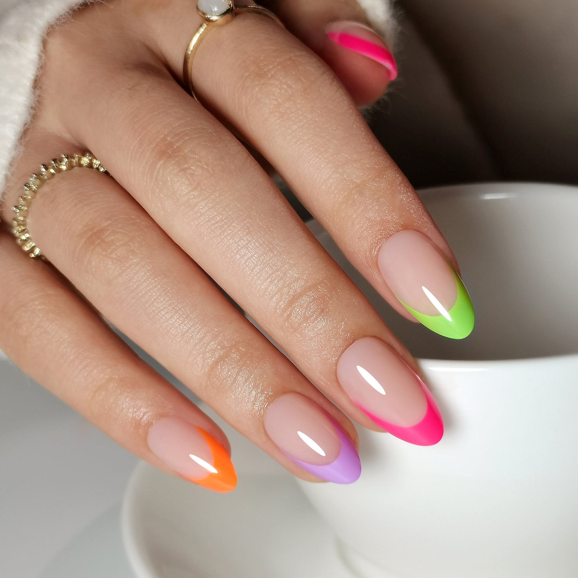 15 Sizes-30 Pcs Acrylic Press On Nails XNFS210 MH-3