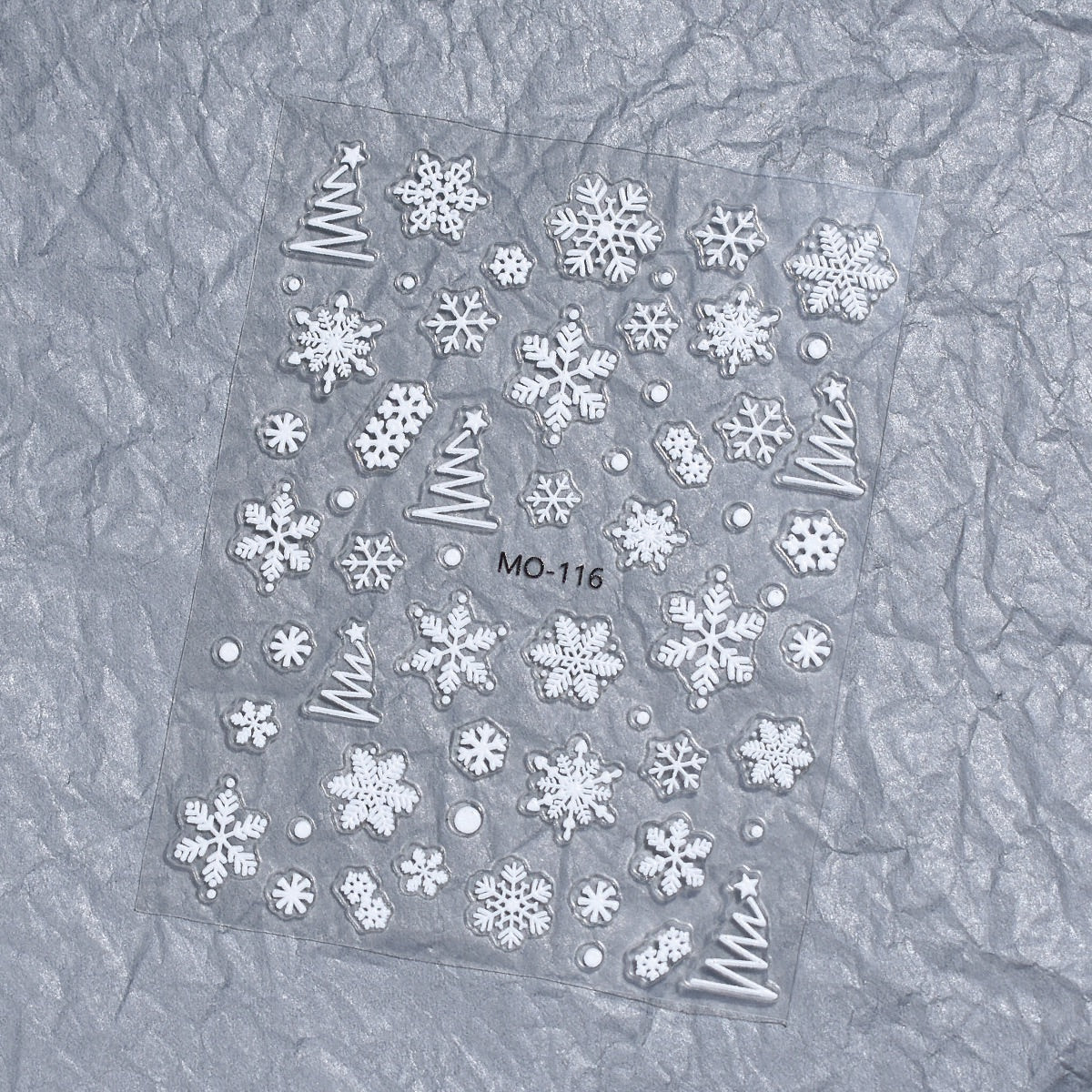 Nail Art Stickers Christmas Embossed Three-Dimensional Snowflake MO-116