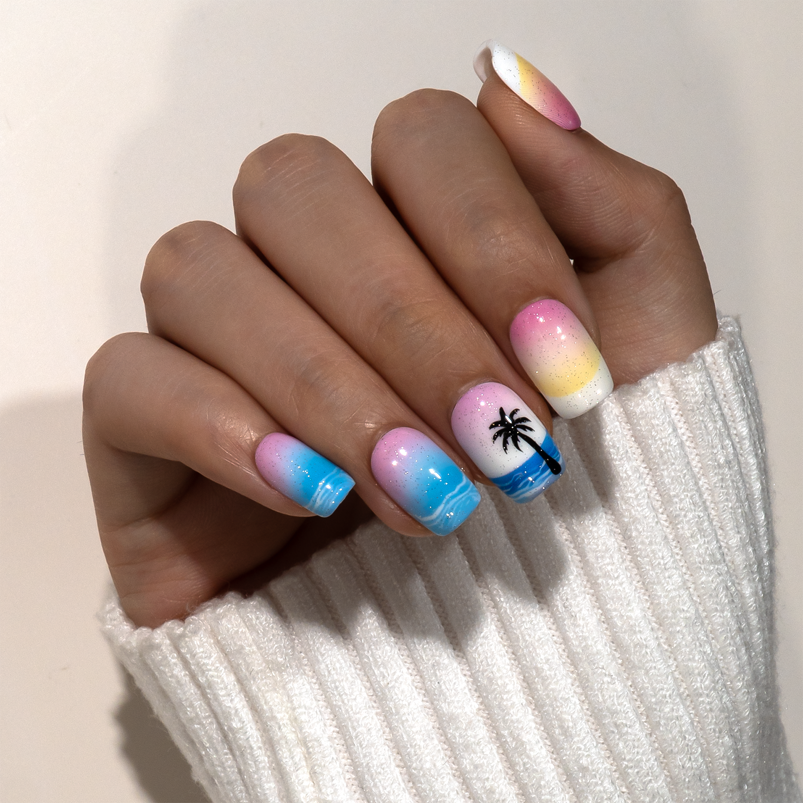 Gel Press On Nails 16 Sizes-32 Pcs Kit X004O3JIMV