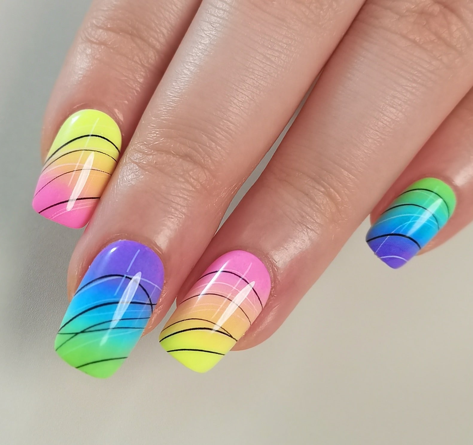 Gel Press On Nails 16 Sizes-32 Pcs Kit X004J6Y2KB