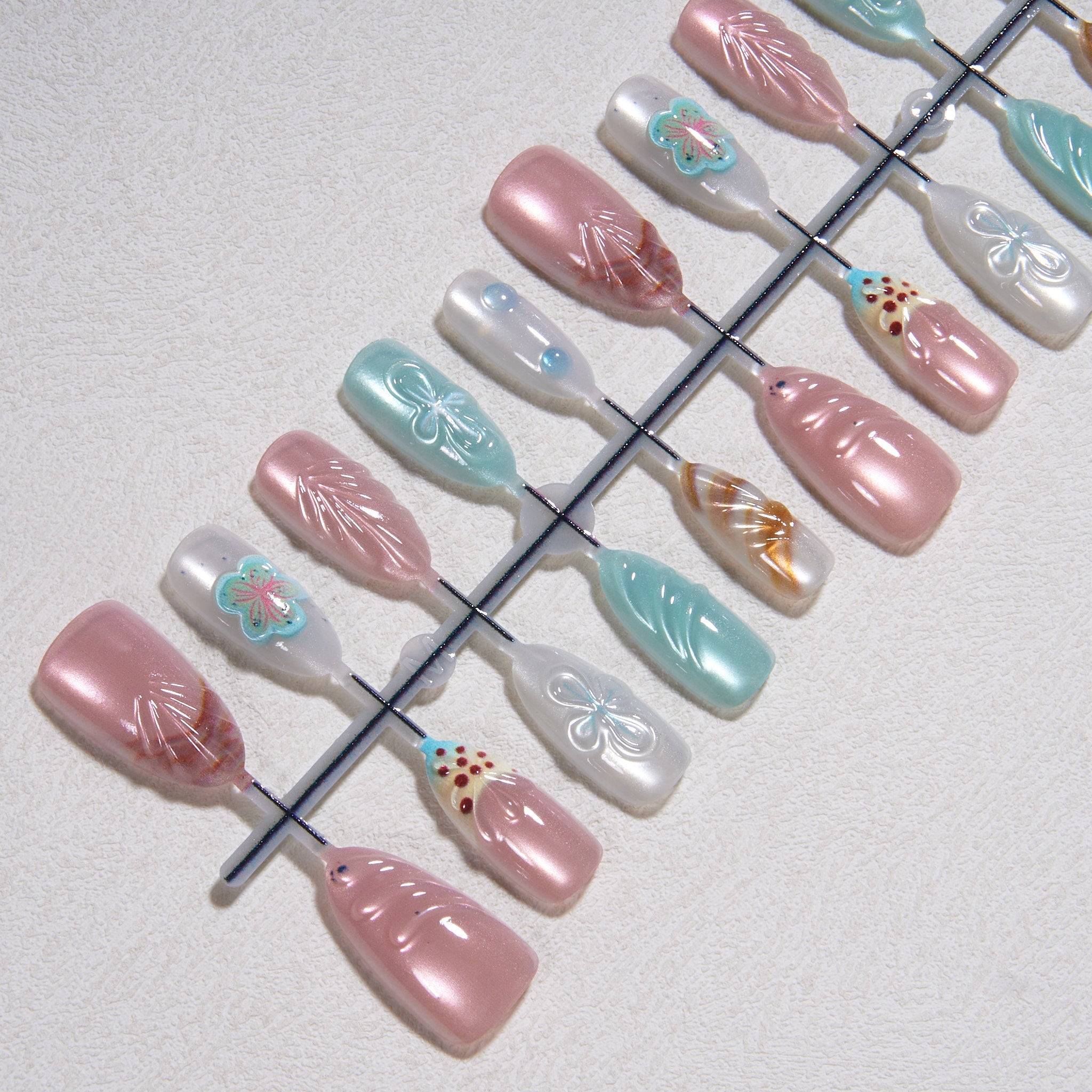 15 Sizes-30 Pcs 3D Press On nails TK3D-T600